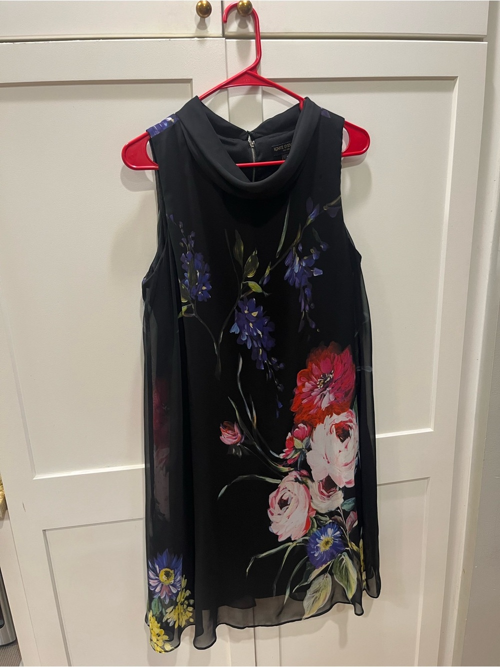 Ignite Evening Black Floral Dress
